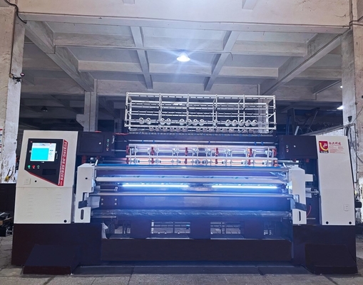 Αυτοκινητική λιπαντική 300M/H 8CM πάχος αφρός πολλαπλής βελόνας Quilting Machine για στρώμα